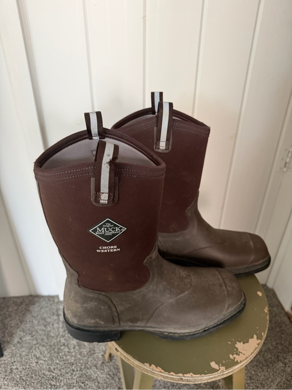 Women's Chore Western Pull-On Boots - Brown
